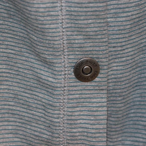 Teal & Gray striped Eddie Bauer Sweater Jacket - Size M - Picture 3 of 8